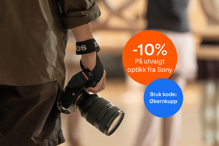 10% rabatt på Sony-optikk